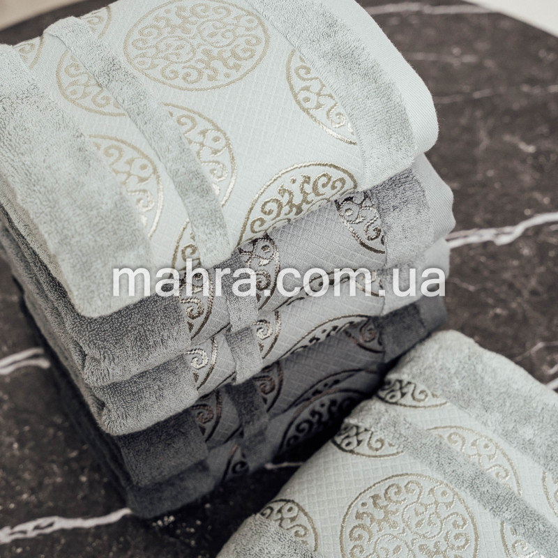 рушники кружки сірі - фото 4