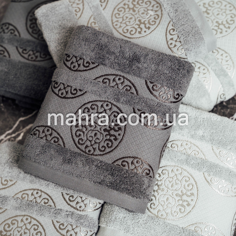 рушники кружки сірі - фото 5