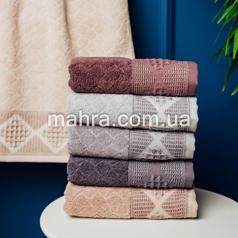 Рушники вафельний ромбік - фото 1