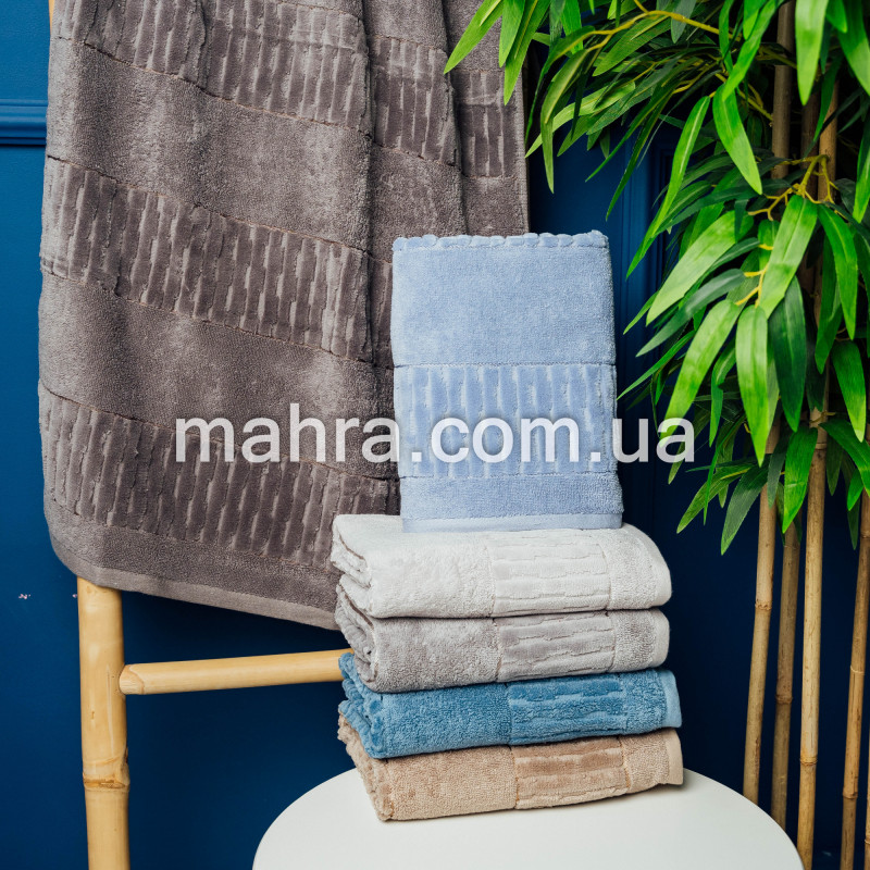 Полотенца велюровая полоска - фото 3