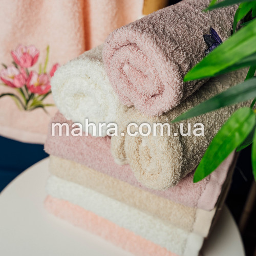 Фото  товара рушники кухонні букет тюльпанів