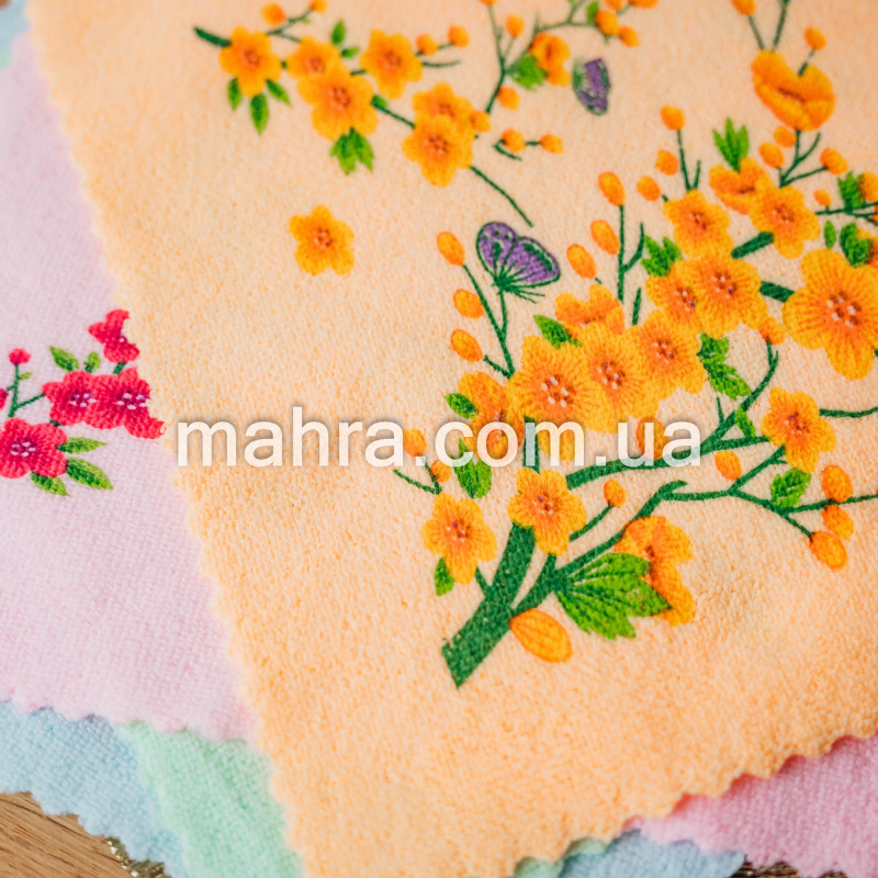 серветки фібра троянди 30*30 - фото 3