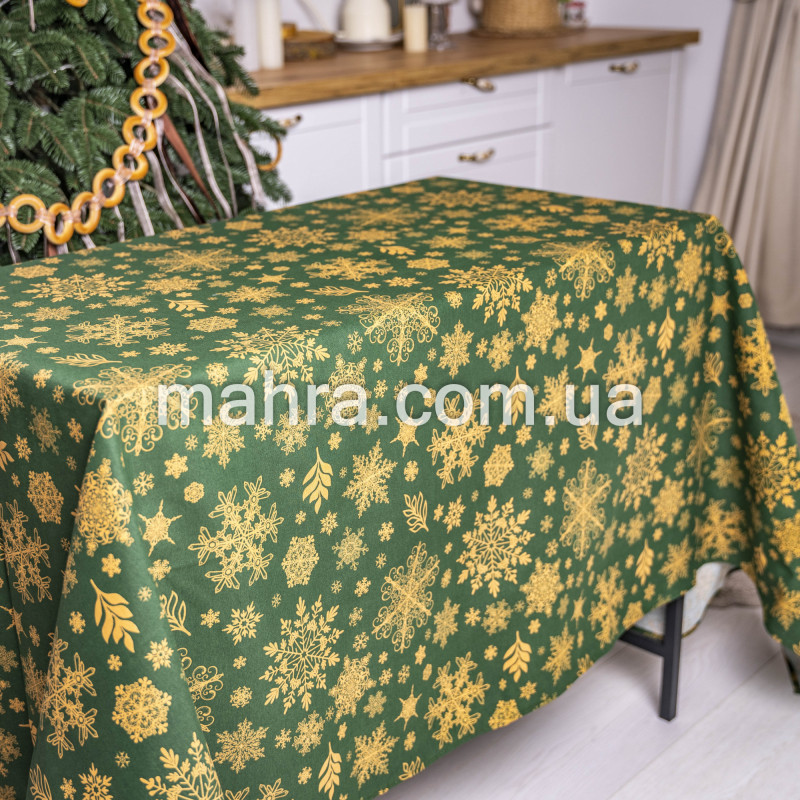Скатертина з тефлоновим покриттям Новорічна  - фото 8