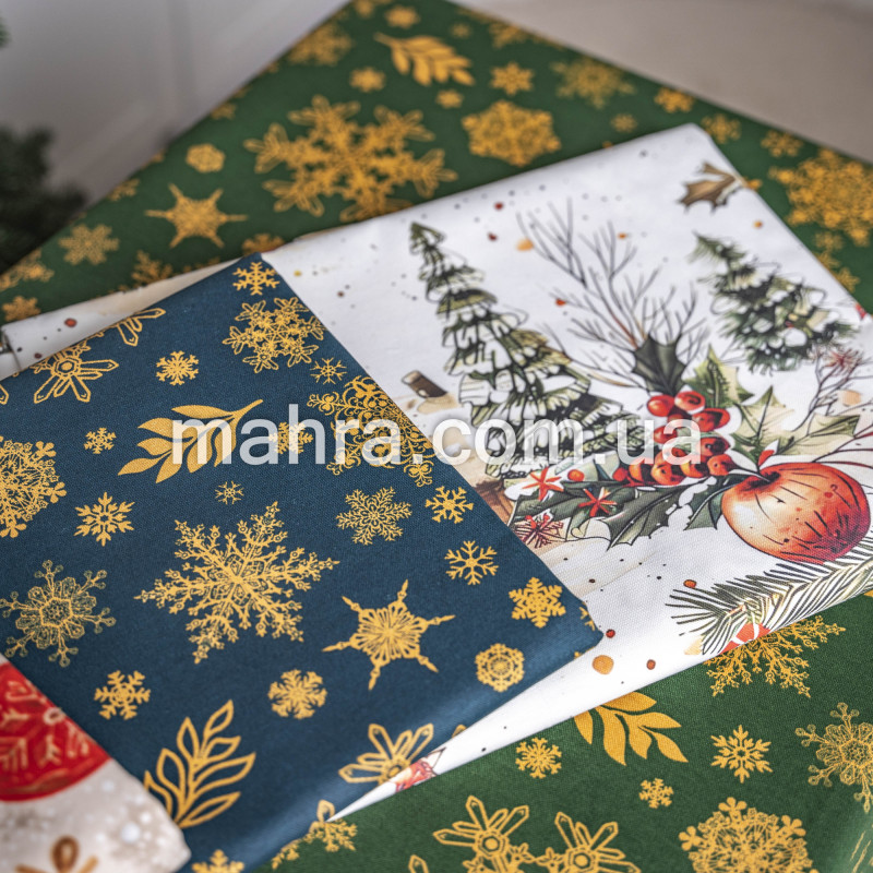 Скатертина з тефлоновим покриттям Новорічна  - фото 7