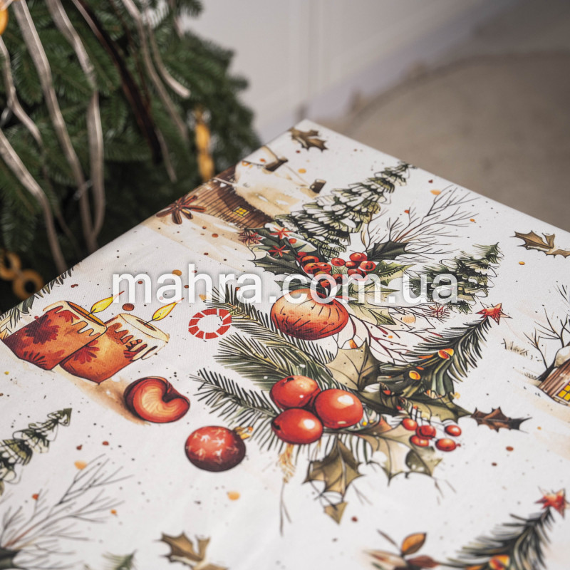 Скатертина з тефлоновим покриттям Новорічна  - фото 10