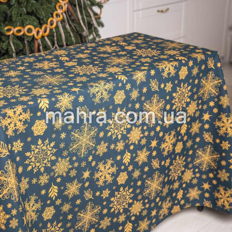 Скатертина з тефлоновим покриттям Новорічна  - фото 11