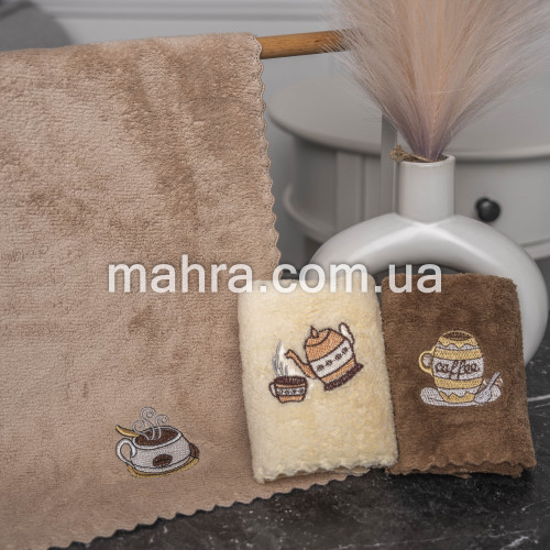 Фото  товара полотенца для рук чашка кофе