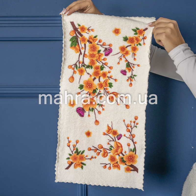 Рушники для рук з метеликом і квітами - фото 3