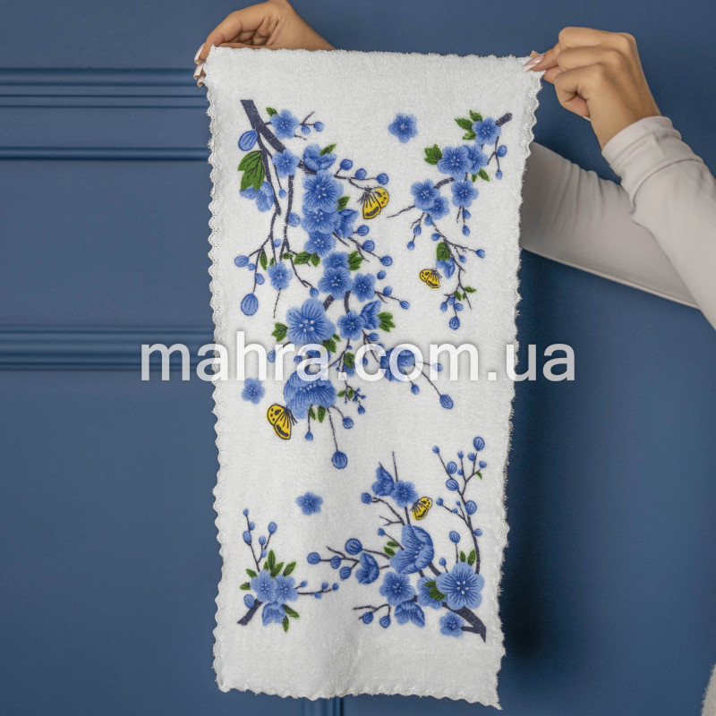 Рушники для рук з метеликом і квітами - фото 4