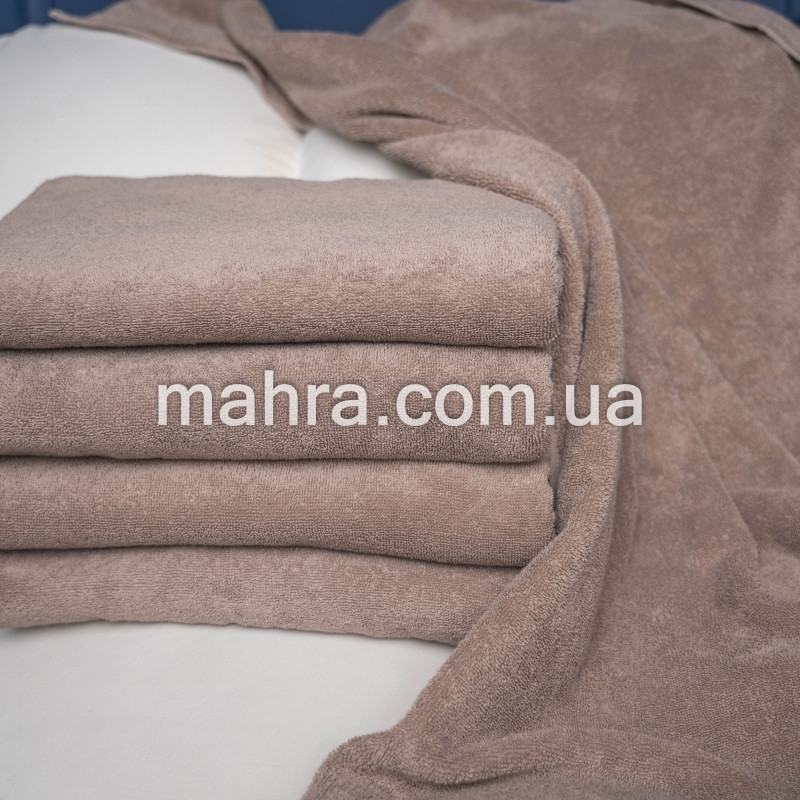 Банні рушники темно-бежеві - фото 1