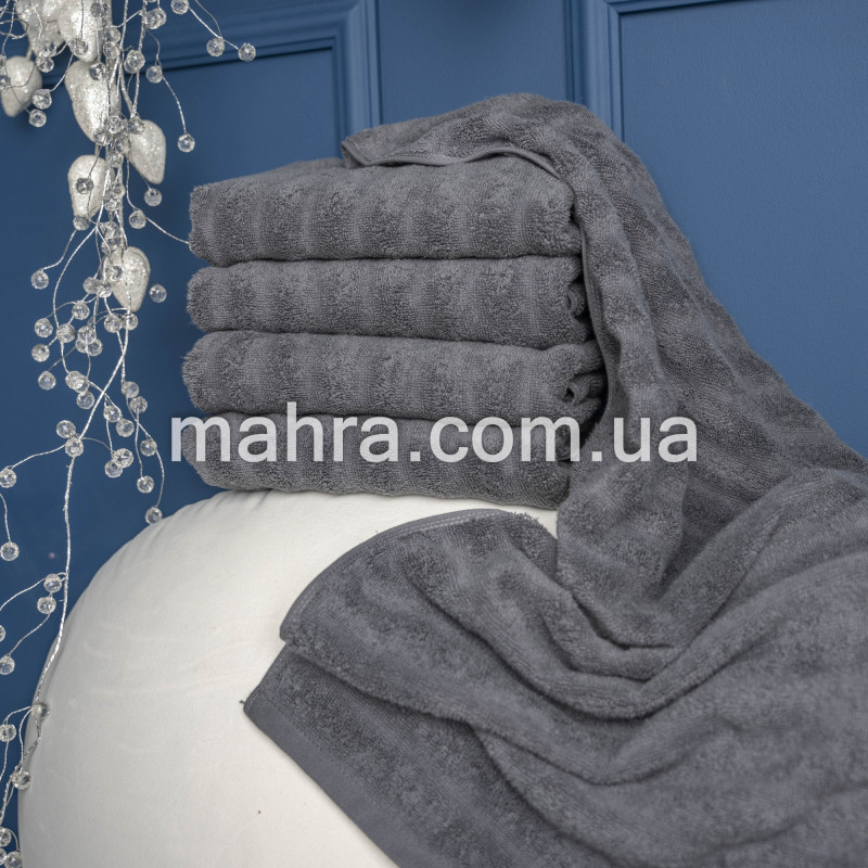 Кухонні рушники Шарпей темно-сірі - фото 1