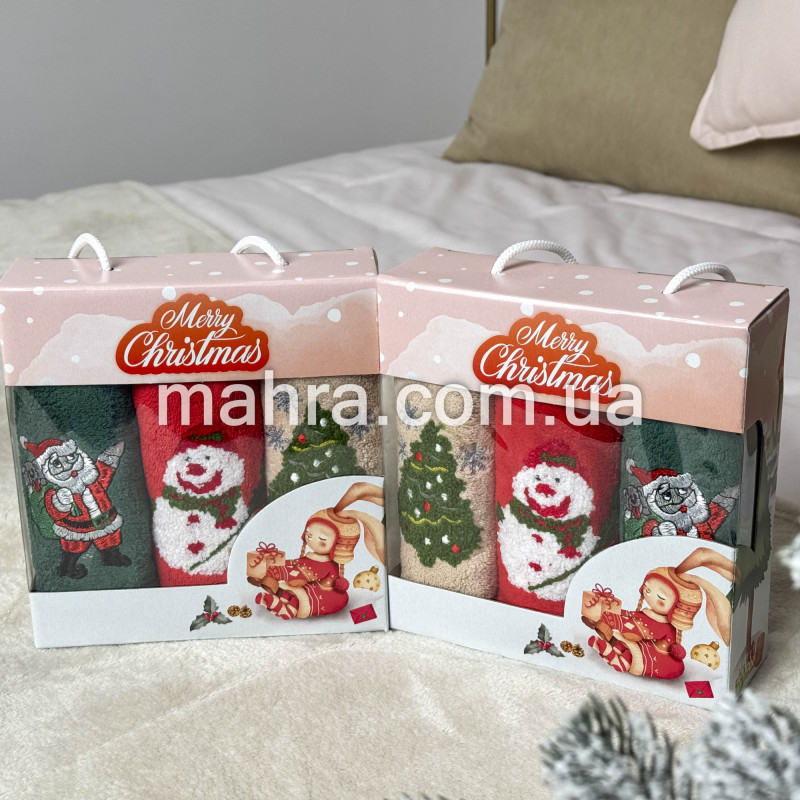 Набір рушників трійка новорічні - фото 3
