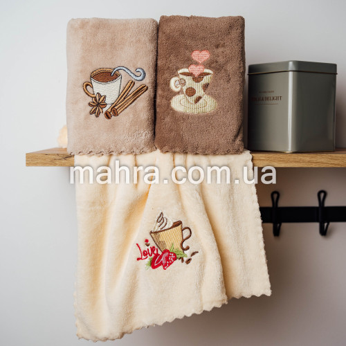 Фото  товара кухонні рушники кава