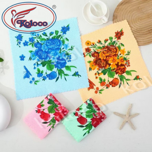Фото  товара салфетки микрофибра розочки 30*30