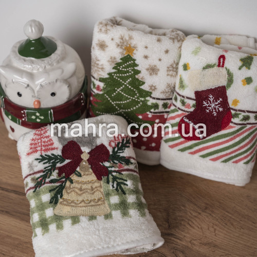 Фото  товара новогодние полотенца