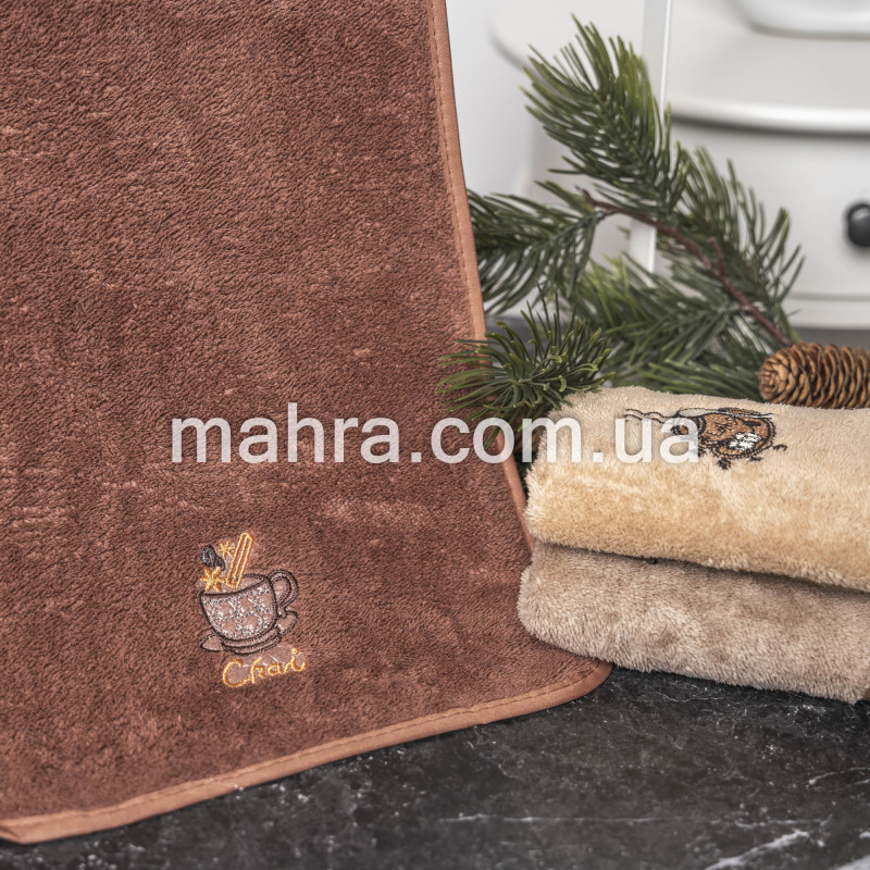рушники для рук чашка кави - фото 1