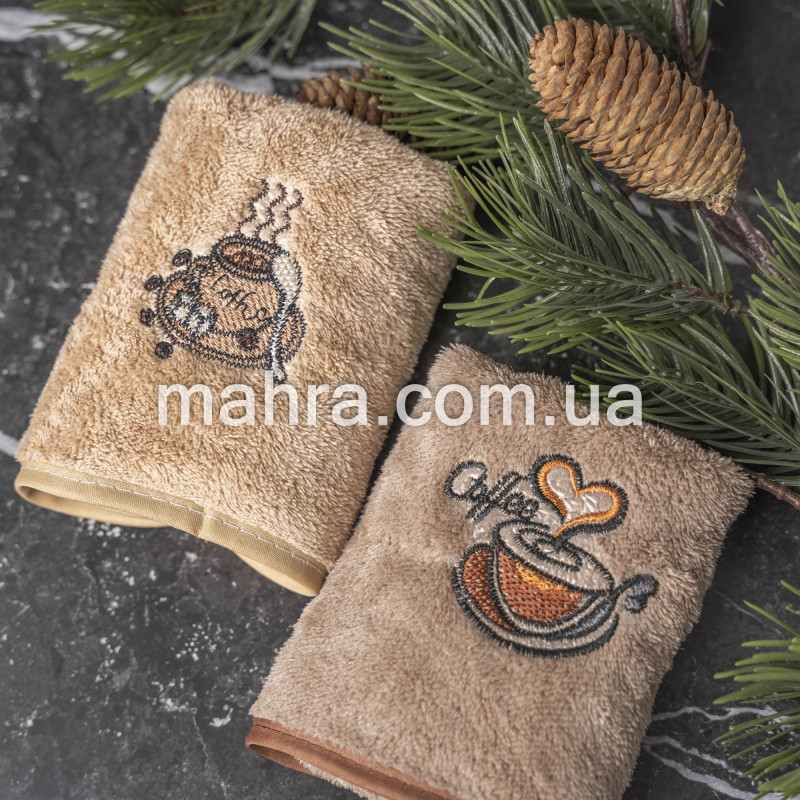 рушники для рук чашка кави - фото 2