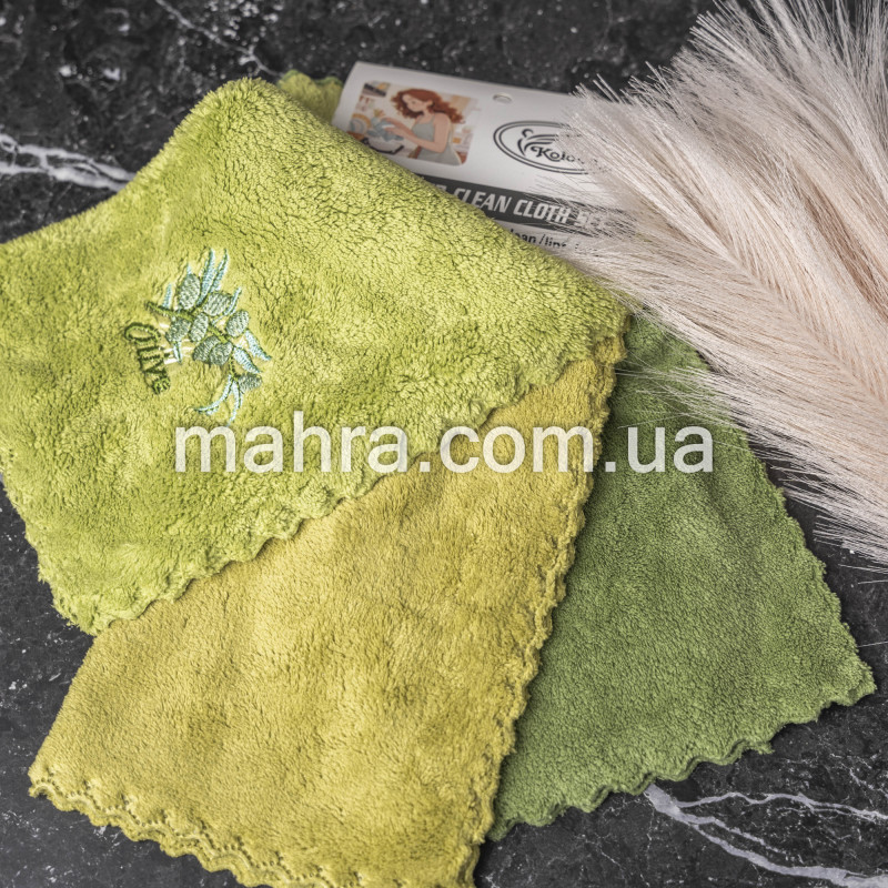 Серветки оливка - фото 1