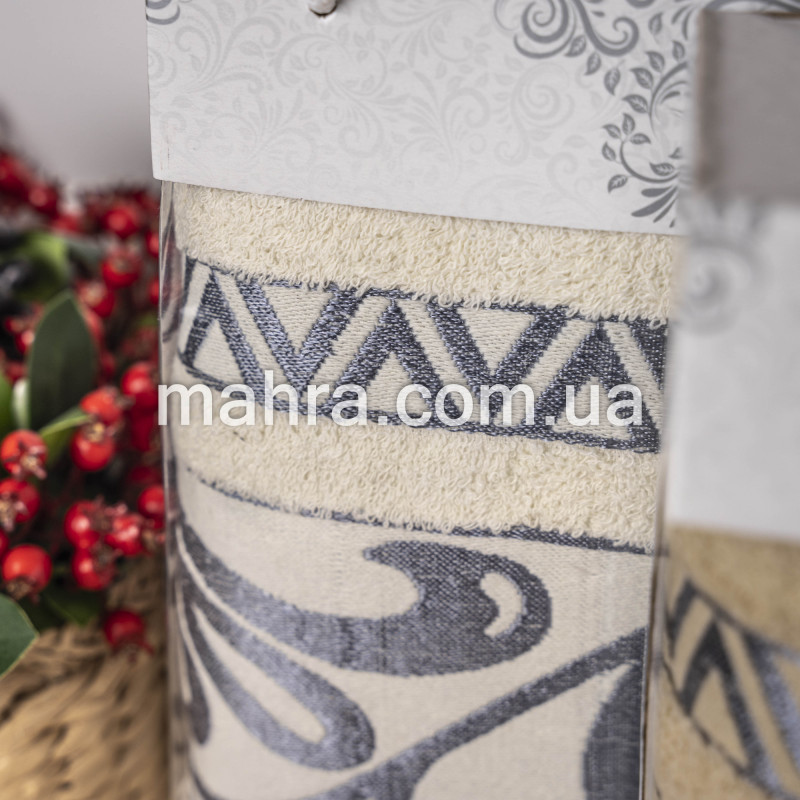 Набір банних рушників з візерунком - фото 3