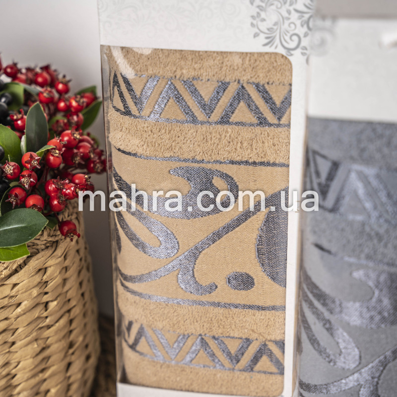 Набір банних рушників з візерунком - фото 6