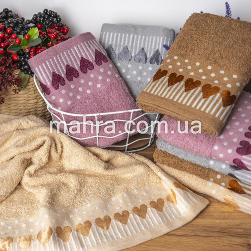 Фото  товара Полотенца с сердечками