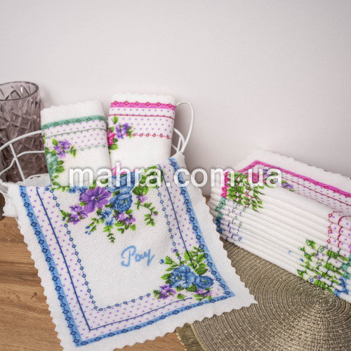 Фото  товара Рушники для рук з букетом