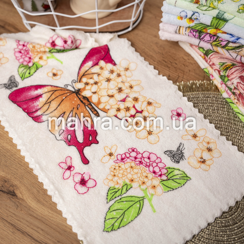 Рушники для рук Квіти фібра - фото 6