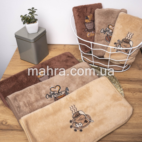 Фото  товара Кухонные полотенца темный кофе