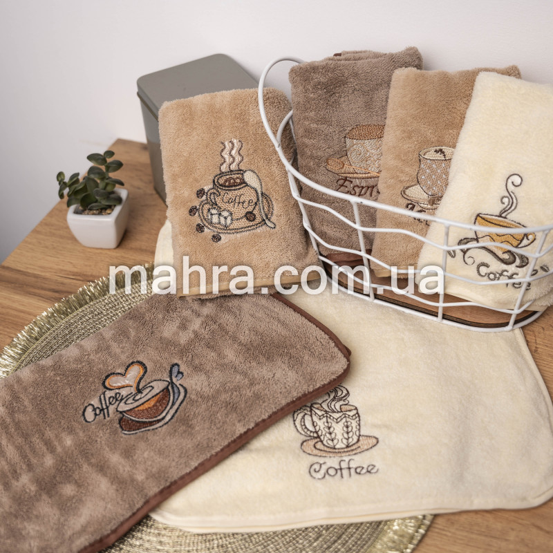 Кухонні рушники з кавою - фото 1