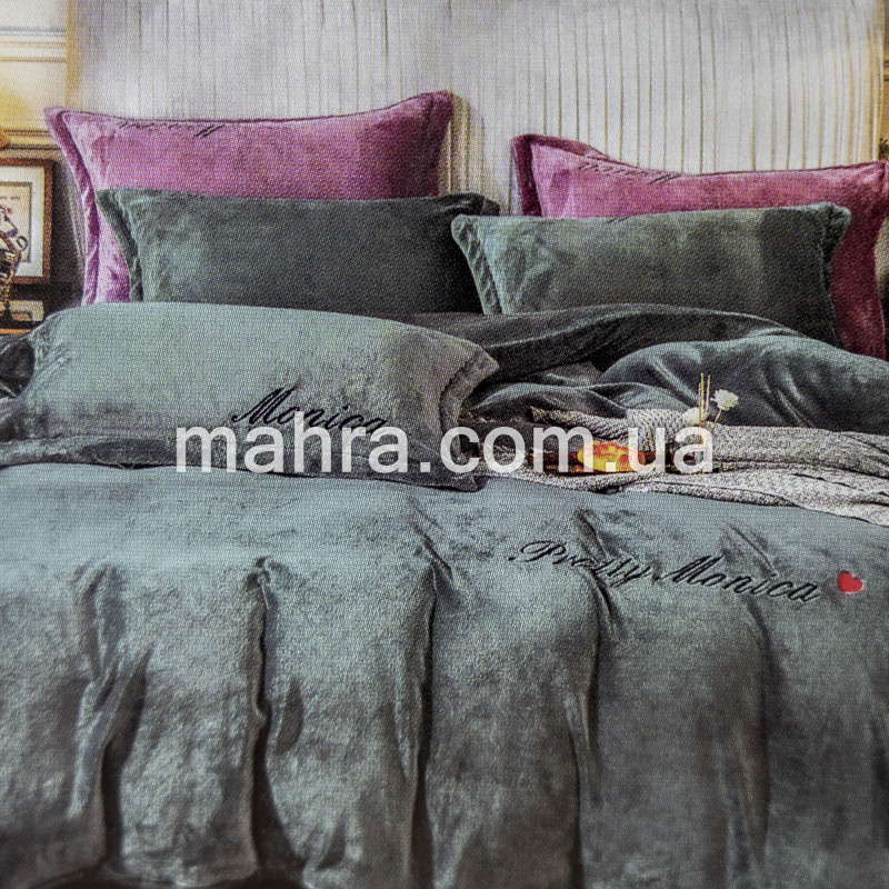 Постіль Monica бірюза євро - фото 1