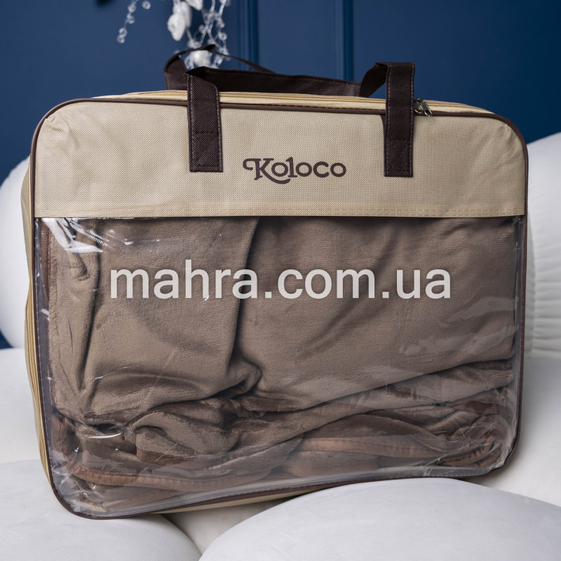 Постіль Monica шоколад євро - фото 2