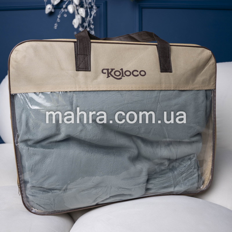 Постіль Monica бірюза євро - фото 2