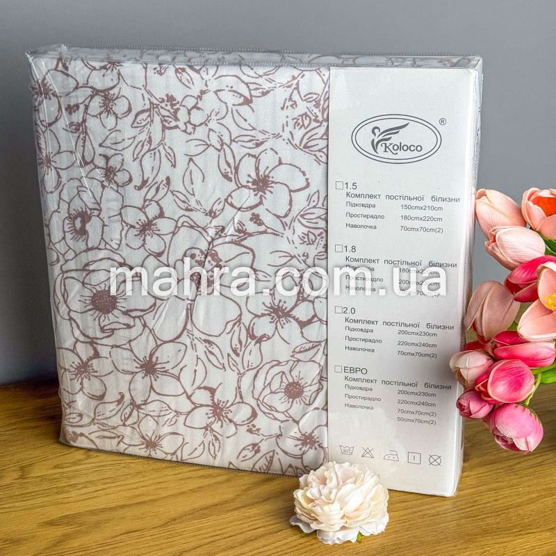 Постіль Koloco сатин №4  - фото 2