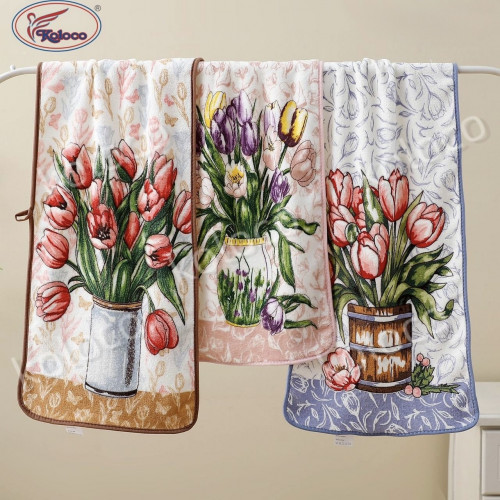 Фото  товара Кухонные полотенца с тюльпанами