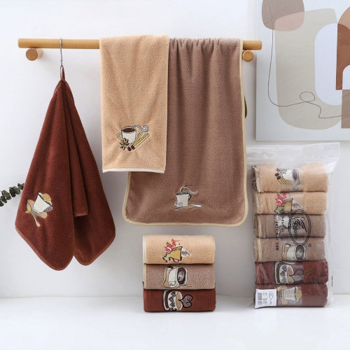 Фото  товара Кухонные полотенца темный кофе