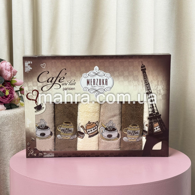 Набір кухонних рушників чашка кави - фото 1