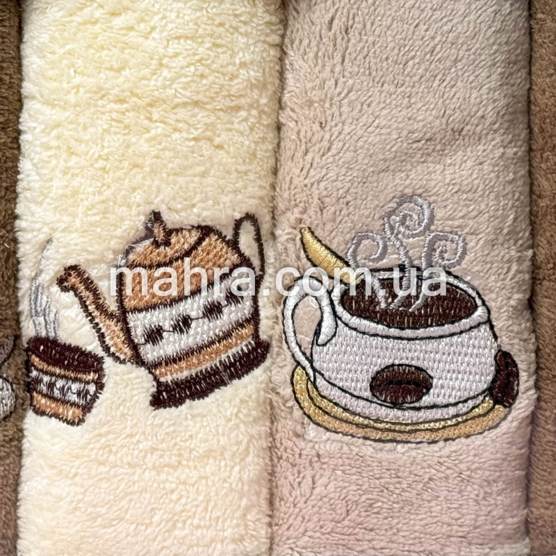 Набір кухонних рушників чашка кави - фото 2