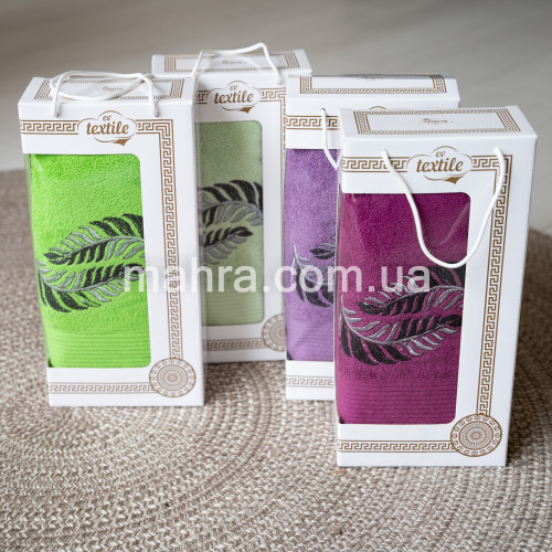 Фото  товара Набор 1 полотенце Салма лист баня