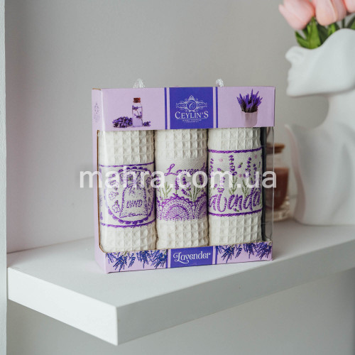 Фото  товара НАБОР ТУРЕЦКИХ ВАФЕЛЬНЫХ ПОЛОТЕНЕЦ №353