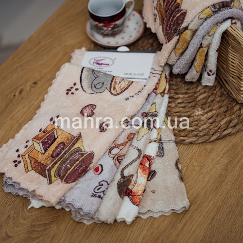 Фото  товара Салфетки Латте 30*30см фибра