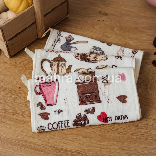 Фото  товара Полотенца для рук Coffee фибра