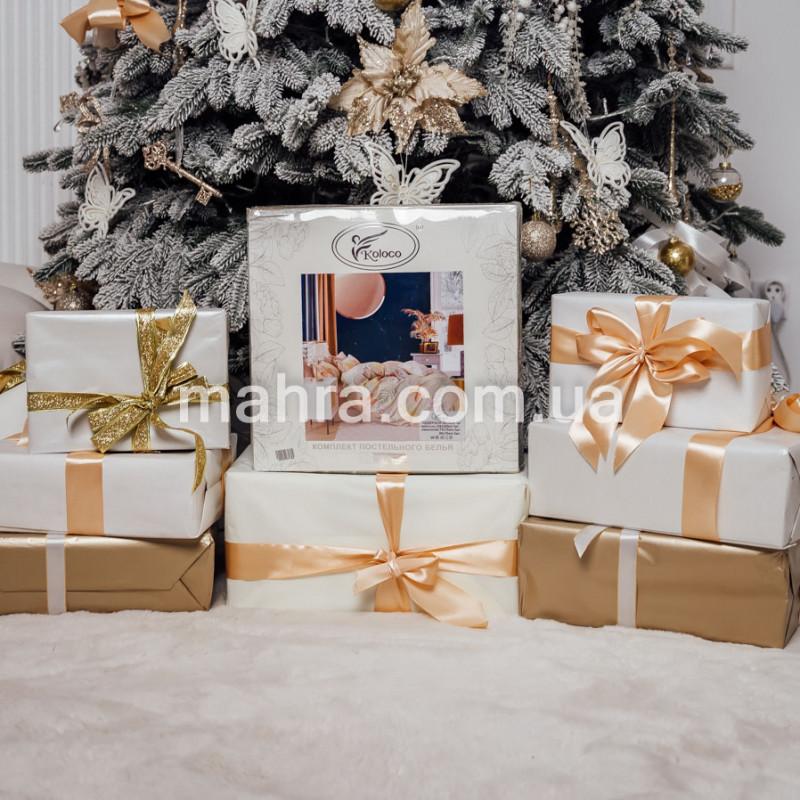 Постіль Koloco сатін 4 наволочки №32 євро - фото 2