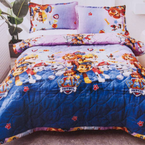Фото  товара Дитячий комплект покривало + наволочка Щенячий патруль