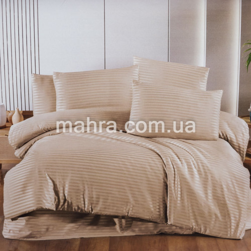 Фото  товара  Постель JUANA SATIN POLOSKI капучино евро  