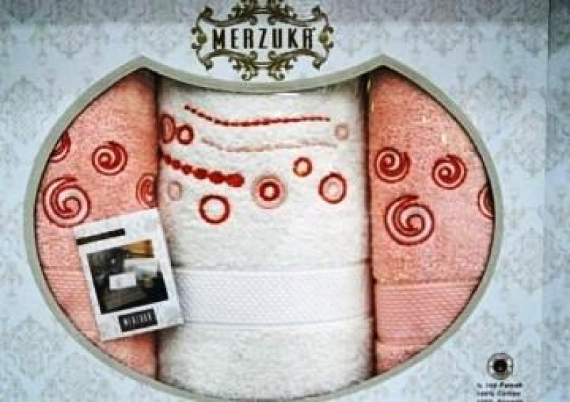 Наборы турецких полотец Merzuka тройка - фото 8